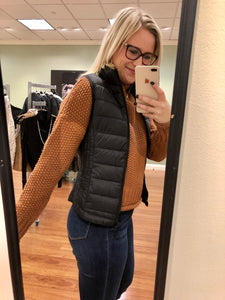 Black Puffer Vest