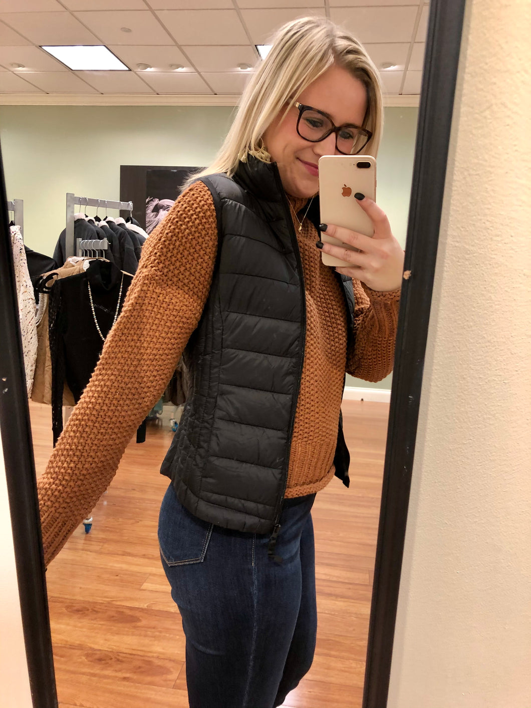Black Puffer Vest